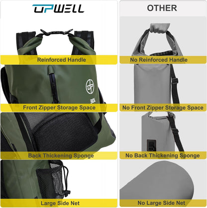 Adventure-Ready 30L Dry Bag – Waterproof & Submersible for All Outdoors