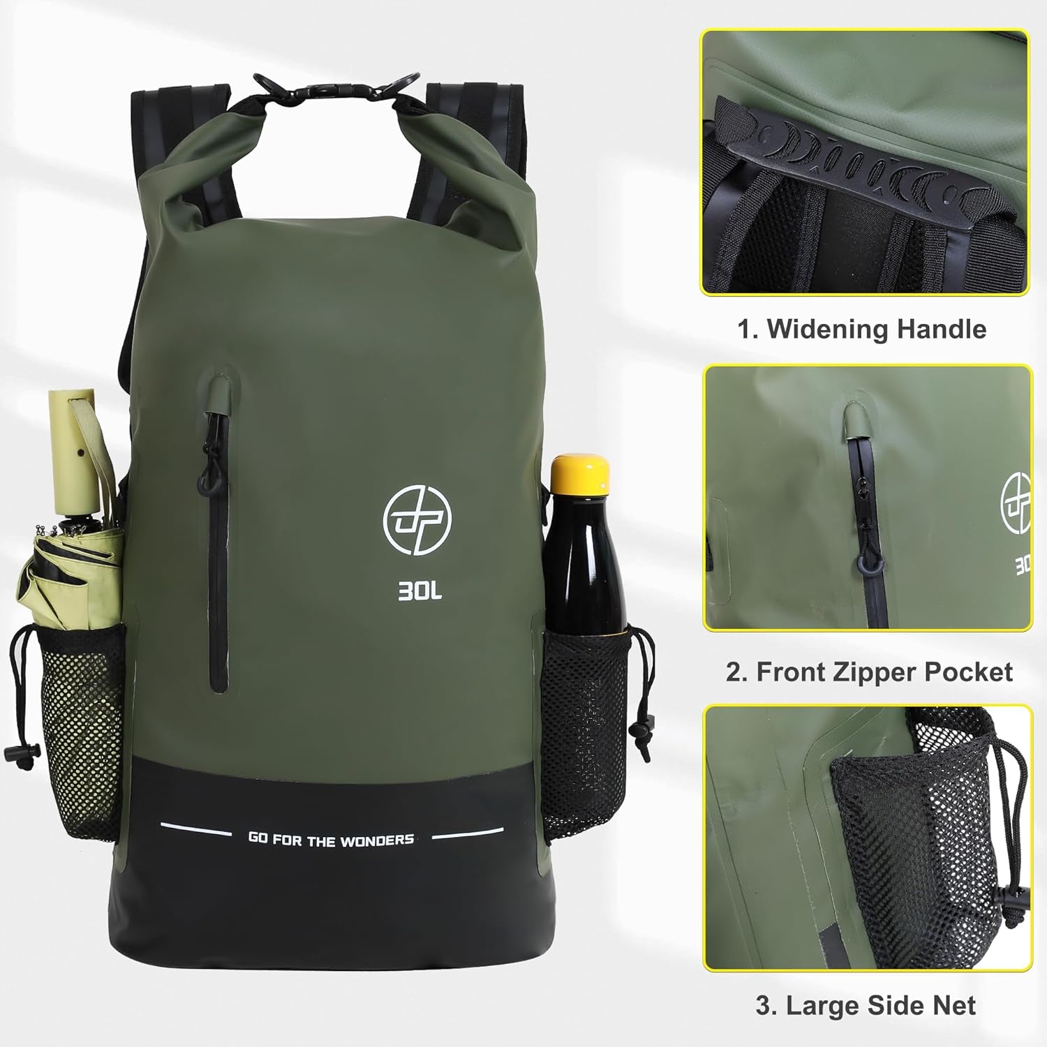 Adventure-Ready 30L Dry Bag – Waterproof & Submersible for All Outdoors