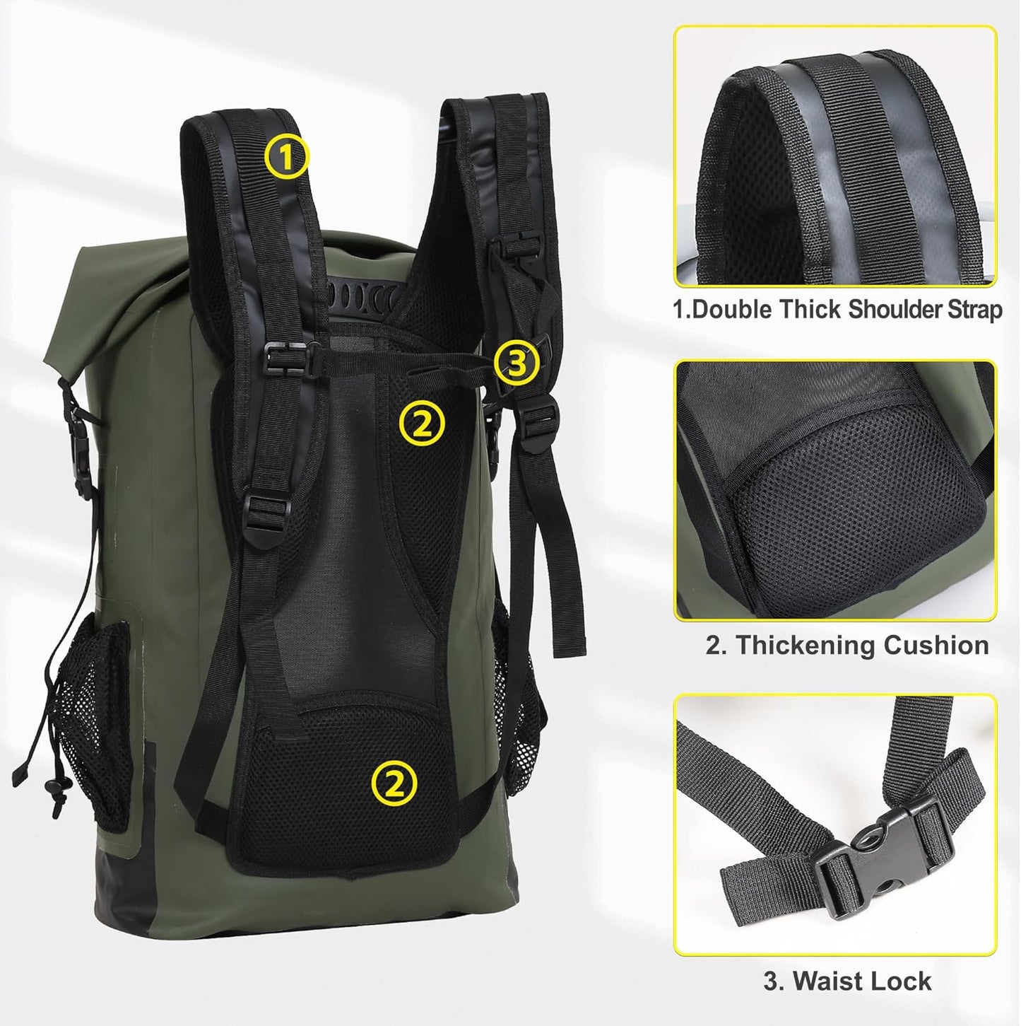 Adventure-Ready 30L Dry Bag – Waterproof & Submersible for All Outdoors