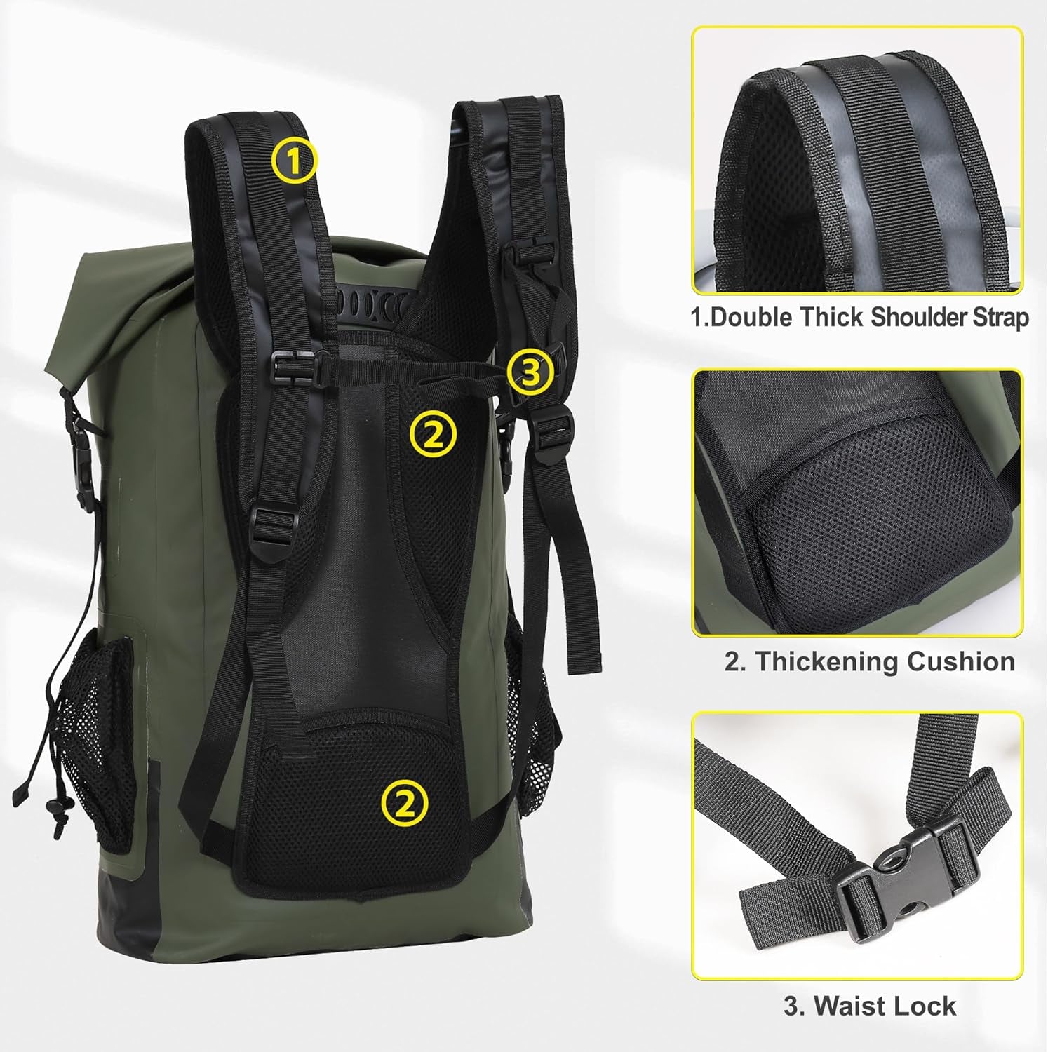 Adventure-Ready 30L Dry Bag – Waterproof & Submersible for All Outdoors