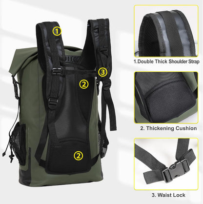 Adventure-Ready 30L Dry Bag – Waterproof & Submersible for All Outdoors